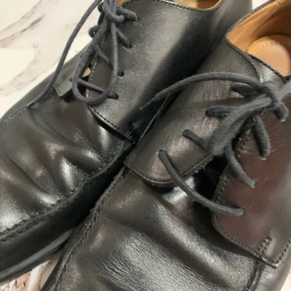 Coach Carleton Moc Toe Black Oxfords Shoes 10 - Picture 8 of 10